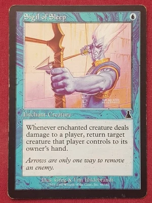 Magic The Gathering URZA'S DESTINY SIGIL OF SLEEP blue card MTG - Image 1 of 2