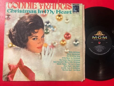 Connie Francis Christmas In My Heart LP MGM MONO Holiday Classic VG - Image 1 of 4