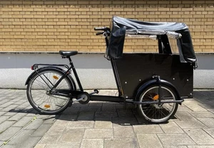 Lastenrad, 7-Gang, Kein E-Bike, Regenhaube, 4-sitzer mit Bank zum Hochklappen - Bild 1 von 12