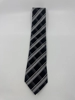 Corbata para hombre Sean John a rayas negras y grises Foto 1 de 4