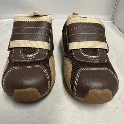 Zapatilla Pediped Adrian Niños Choc Marrón Y Tostado Nueva En Caja Niño Pequeño Talla 11-11.5 Foto 1 de 4