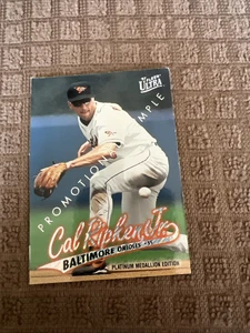 Fleer Ultra Gold Medallion Edition 1997 Cal Ripken Jr muestra promocional 2,1A - Imagen 1 de 5