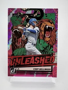 2021 Panini Donruss Cody Belllinger Unleashed Pink Fireworks Inser #4 - Picture 1 of 2
