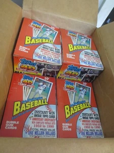 1991 Topps Wax Box Lot (2) Baseball Chipper Jones Rookie - Bild 1 von 2