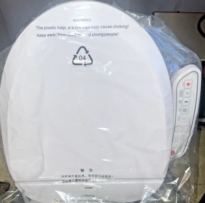 New!  ZMA102D Bidet Toilet Seat, round Smart Unlimited Warm Water, Vortex Wash - Image 1 of 4