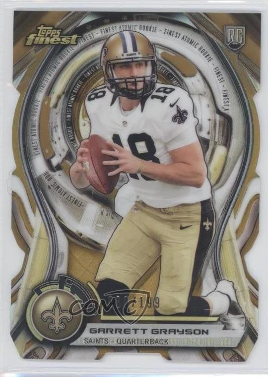 2015 Topps Finest Atomic Rookie Die-Cuts Gold Refractor /199 Garrett Grayson RC - Image 1 of 2
