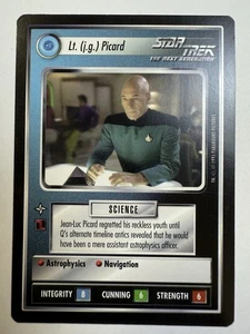 Star Trek CCG -Lt (j.g.) Picard- Alternative Universe Decipher 1995 Rare NM - Picture 1 of 2