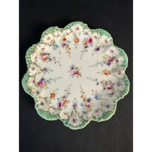 Vintage Dow Sie Cot Ure, Nippon, handbemalte Teller mit Goldrand - Bild 1 von 3