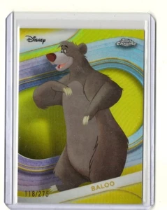 2025 Topps cromo Disney Baloo (libro de la selva) refractor amarillo #106 118/275 - Imagen 1 de 1