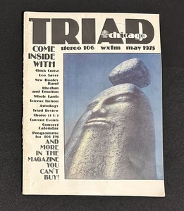 Triad Magazine (May 1975, Chicago – WXFM 106) Chick Corea, Leo Sayer, Sci-Fi - Foto 1 di 4