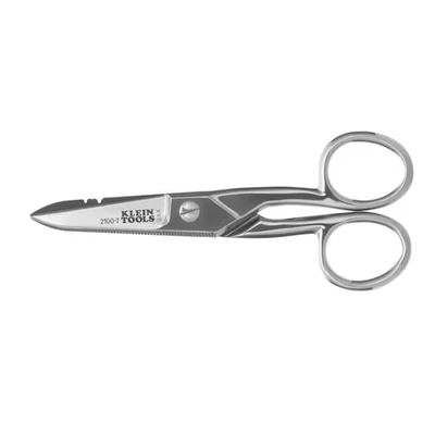 Klein Tools Electrician's Scissors, Nickel Plated - Image 1 of 2