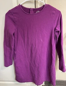 Primary Kid's Girl's Purple Long-Sleeve Dress w/ Pockets - size 12 - Picture 1 of 3