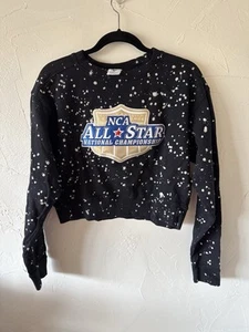 Sudadera negra de animadoras Varsity NCA Nationals Cheerleading talla M diseño limitado - Imagen 1 de 4