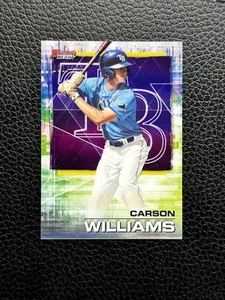 Carson Williams 2021 Bowman Best Purple Refractor #57 Tampa Bay Rays novato/250 - Imagen 1 de 2