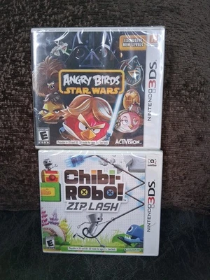 Nintendo 3DS Game Bundle Angry Birds & Chibi-Robo ZipLash Fast Shipping Sealed - Image 1 of 4