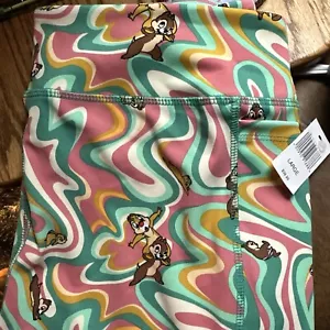 Disney Parks Chip N Dale Leggings w/ Phone Tech Pocket SIZE LARGE - Picture 1 of 2