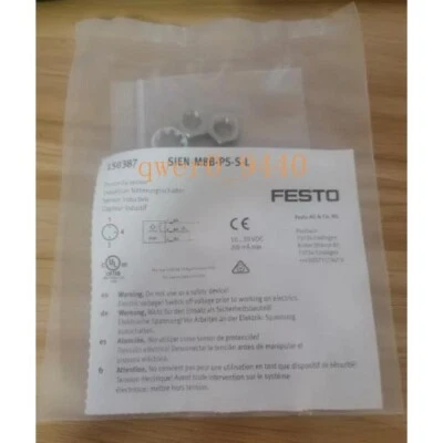 New One Festo SIEN-M8B-PS-S-L 150387 Proximity Sensor Free Shipping - Image 1 of 4
