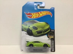 2015 HOT WHEELS PORSCHE 911 GT3 RS - 117/365 , NIGHTBURNERZ - 6/10 LIME GREEN - Picture 1 of 9