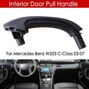 Black FRONT LEFT Grip Interior Door Handle for Mercedes C Class W203 2003-2007 - Picture 1 of 8
