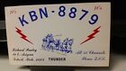 CB radio QSL carte postale KBN-8879 wagon à cheval Richard Pauley années 1970 Detroit Michigan