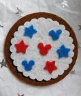Cookie Red, White, and Blue Mickey Inspired Felt Hairclip