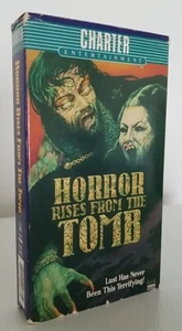💀 HORROR RISES FROM THE TOMB, Starring Paul Naschy "Charter Enter." VHS TAPE 💀 - Picture 1 of 3