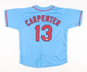 Matt Carpenter Signed St. Louis Cardinal Powder Jersey (JSA COA) 3xAll Star 3 B - Picture 1 of 6