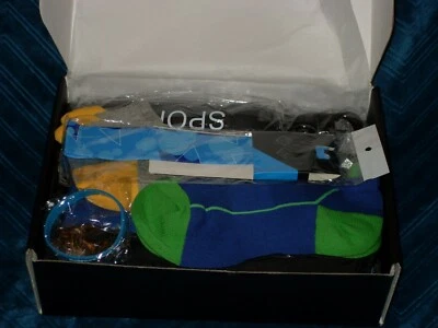 Xtextile 9 Pcs Men's Workout Clothes Gift Set Medium(Black/Blue/Army Green) NEW - Image 1 of 4