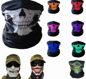Balaclava Face Mask Scarf Neck Skull Gaiter Fishing Biker Washable UV Protection - Picture 1 of 27