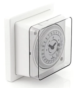 IVA INC - MAXIBRIGHT 240V 16A Timer Analogico per Montaggio a Pannello 24 Ore, Grigio (178) - Foto 1 di 4