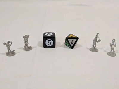 Disney Scene It DVD Game 2004 4 Metal Disney Movers Replacement Parts Pieces - Image 1 of 4