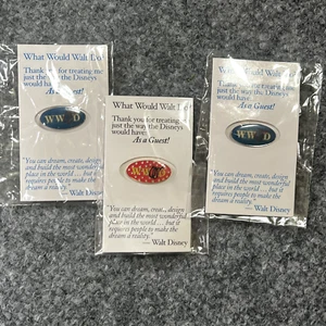 Juego de 3 prendedores de colección What Would Walt Disney Do de Disney nuevos en paquete - Imagen 1 de 8