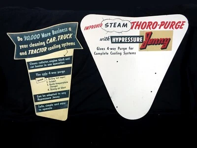 (2) Vintage 1950's 60's SIGNS - HYPRESSURE JENNY - Store Display Signs 24" x 24" - Image 1 of 4