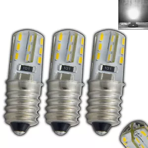 3x E14 LED 1,5 Watt tageslichtweiß kaltweiß 230V Lampe Leuchtmittel Kühlschrank - Bild 1 von 7