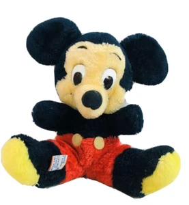 Vintage Disney Mickey Mouse Walt Disney Plush Doll Made in Korea 8" Sitting - Picture 1 of 10