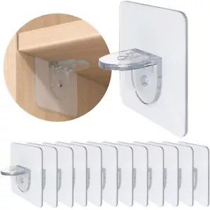 Adhesive Shelf Bracket,Shelf Support Pegs for Shelves Kitchen Cabinet Book Cl... - Picture 1 of 5