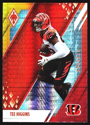 Tee Higgins 2021 Panini Phoenix Fire Burst Cincinnati Bengals NFL Card No.21 - Image 1 of 2