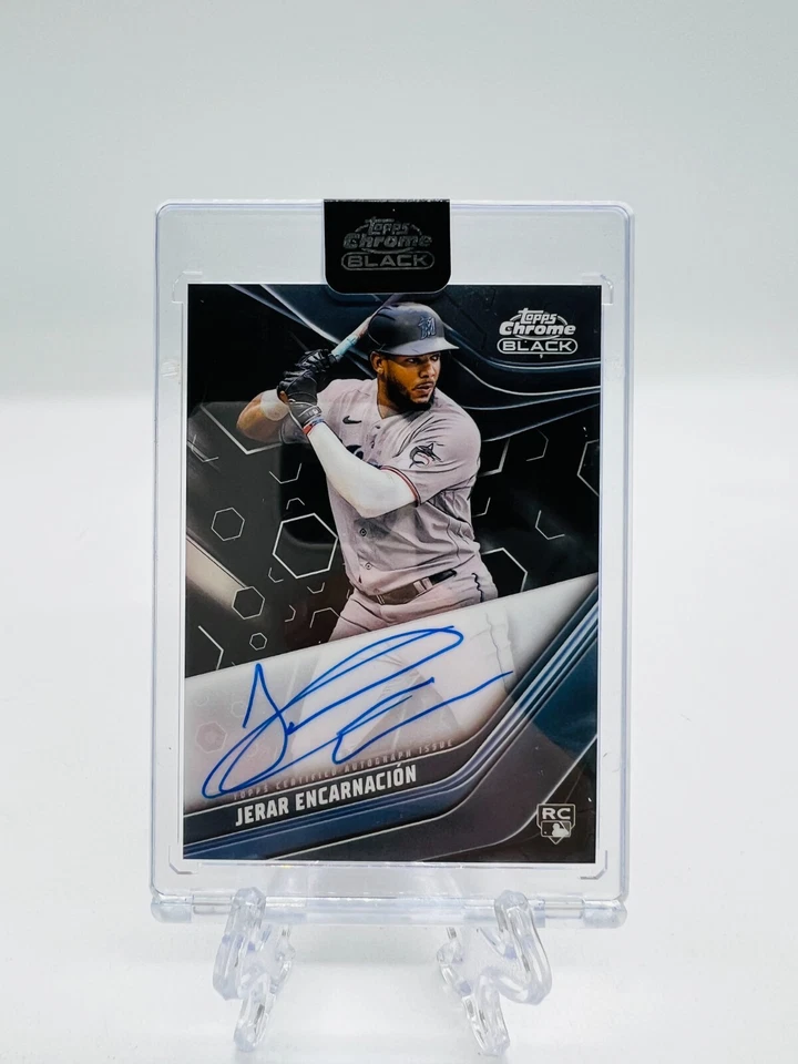 2023 Topps Chrome Black Jerar Encarnacion Rookie Auto #CBA-JE RC - Image 1 of 2