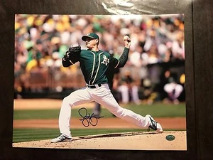 Signed Oakland A's Scott Kazmir 11x14 Photo with GTSM HOLOGRAM 2 - Picture 1 of 2