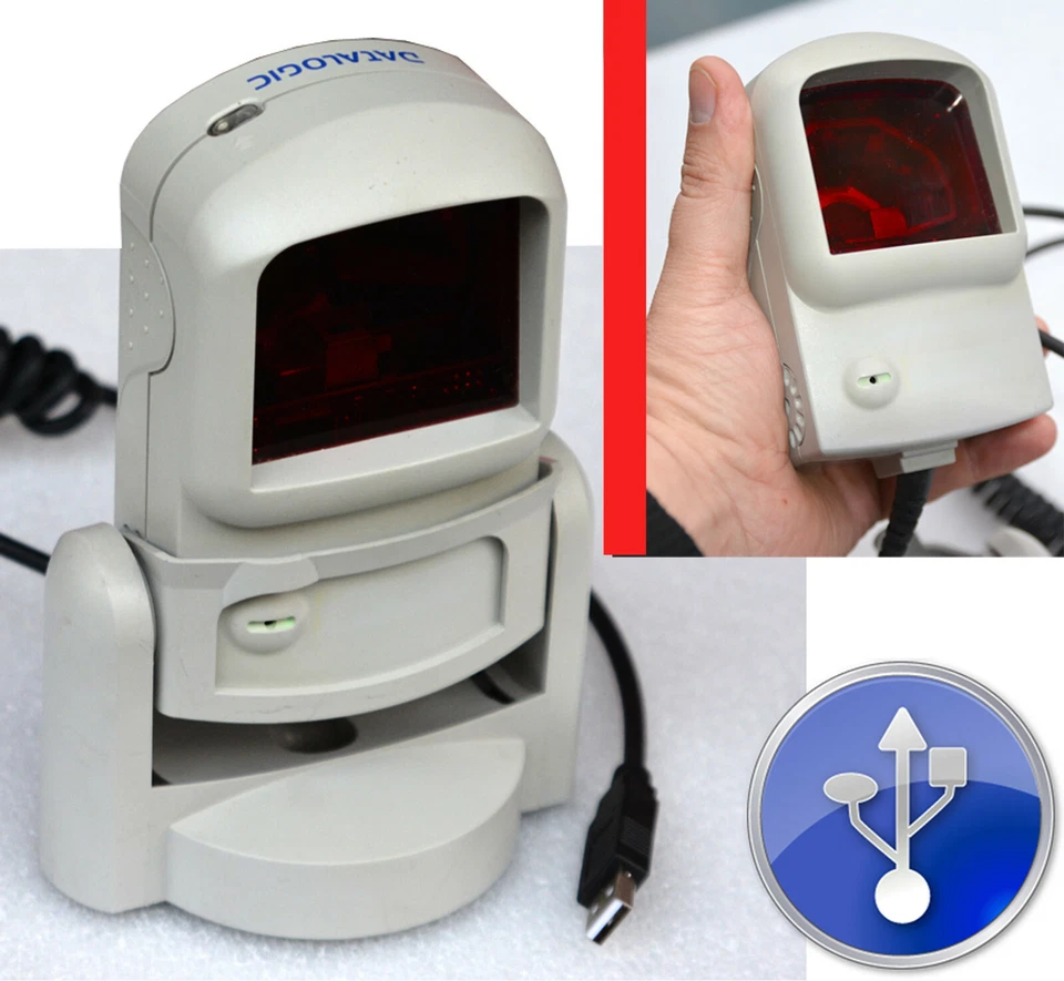 USB BARCODESCANNER HAND- TISCHSCANNER DATALOGIC LS9100 F. WINDOWS 2000 XP 7 8 10 - Bild 1 von 1