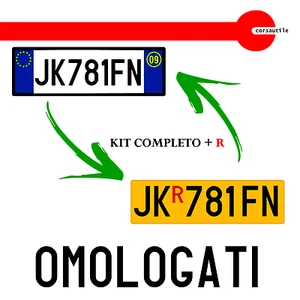 KIT LETTERE E NUMERI SERIE ADESIVA x TARGHE RIPETITRICE CARRELLI RIMORCHI + R - Bild 1 von 1