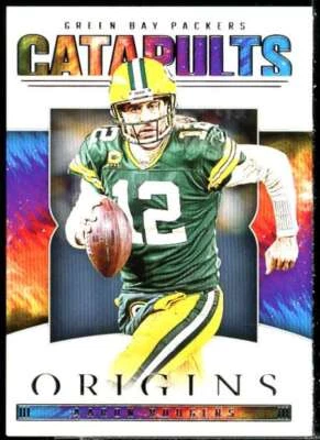 Aaron Rodgers Card 2022 Panini Origins Catapults #15  - Image 1 of 2
