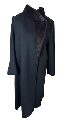 Vintage 100% Wool Fur Collar Forstmann Alorna Coat Size S-M Rare Find Made USA - Image 1 of 4