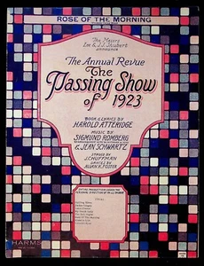 Passing Show of 1923 Broadway Musical Vintage Sheet Music Rose of the Morning - Picture 1 of 3