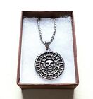 Stainless Steel Skull Aztec Coin Necklace Jack Sparrow Pirates Of The Caribbean
