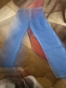 Men's 34x32 Regular Fit Straight Leg Rustler Stonewash Blue Jeans 4 Pocket Style - Picture 1 of 4