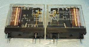 G21-113P-V-US / RELAY /24v/ 10amp 250vAC / 8amp 24vDC / 2 PIECES (qzty) - Picture 1 of 4
