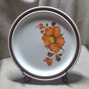 70er Jahre Japan Steinzeug Teller Valencia Muster - Bild 1 von 4