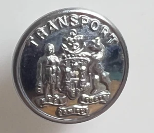 Edinburgh Transport Chrome Button Early pattern 23 mm - Picture 1 of 3