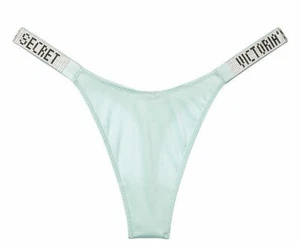 VICTORIA'S SECRET SHINE STRAP RHINESTONE THONG PANTY BLING XS S M L XL XXL NWT - Picture 1 of 87